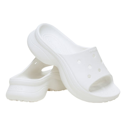 CROCS WOMEN'S BAE SLIDE-WHITE