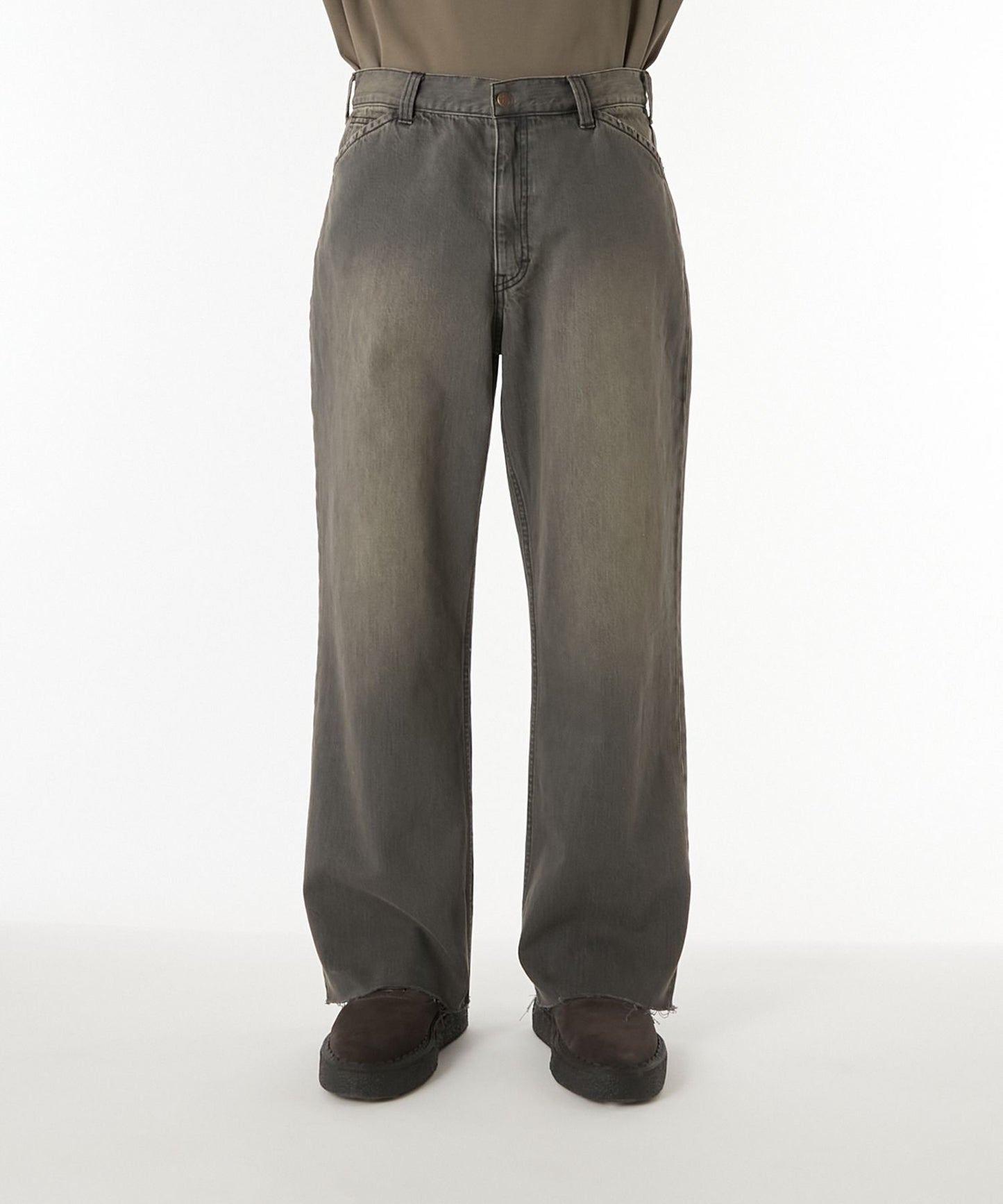 N.HOOLYWOOD X BIG MAC DENIM PANTS-CHARCOAL