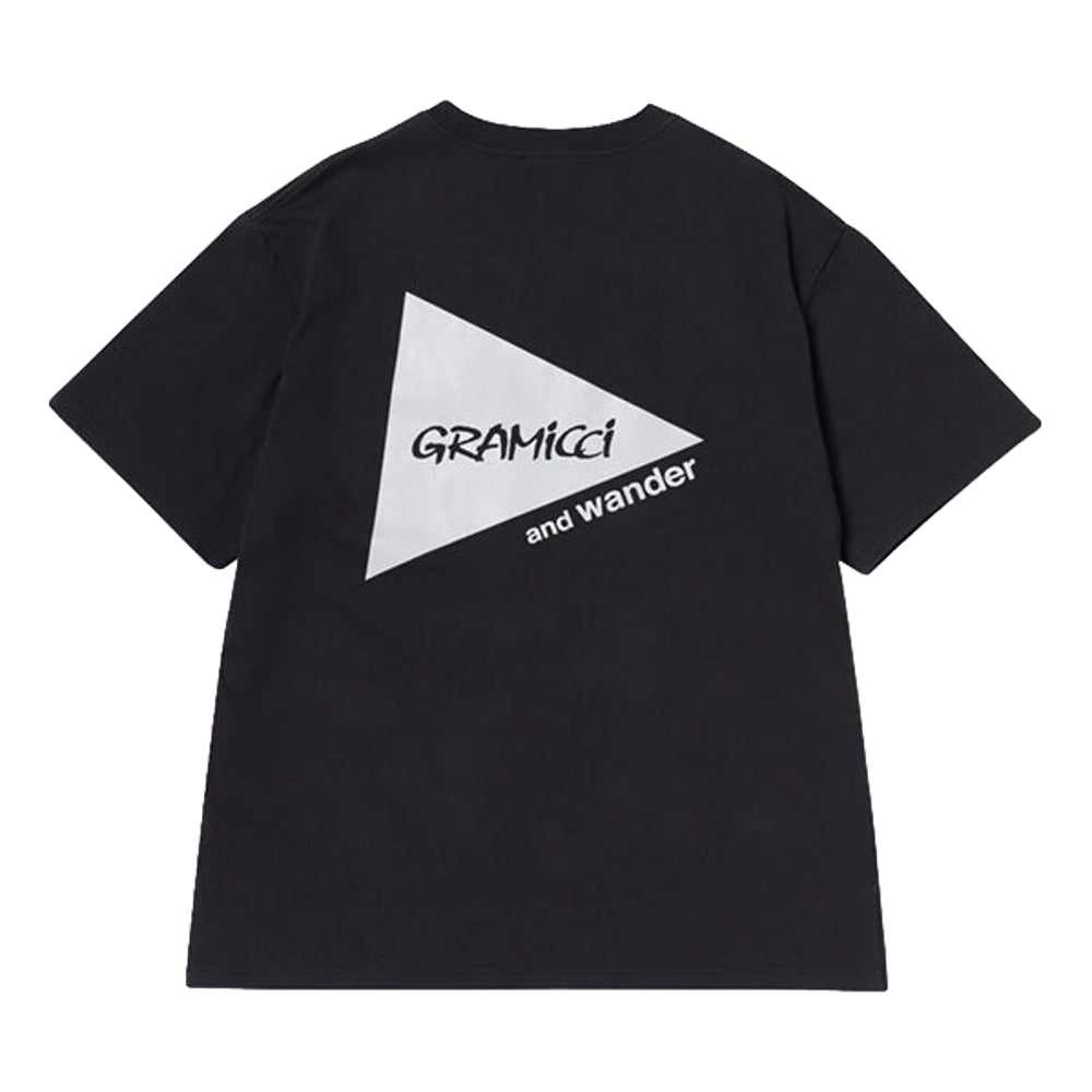 AND WANDER X GRAMICCI BACKPRINT TEE-BLACK