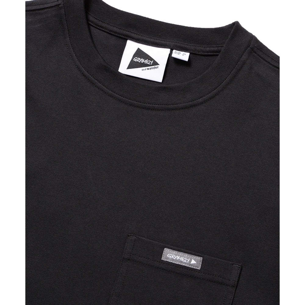 AND WANDER X GRAMICCI BACKPRINT TEE-BLACK