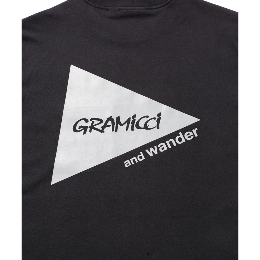 AND WANDER X GRAMICCI BACKPRINT TEE-BLACK