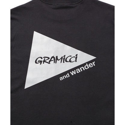 AND WANDER X GRAMICCI BACKPRINT TEE-BLACK