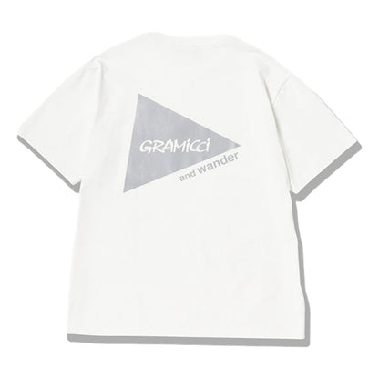AND WANDER X GRAMICCI BACKPRINT TEE-WHITE