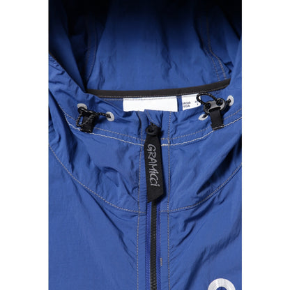 AND WANDER X GRAMICCI BRUSHED NYLON JACKET-BLUE