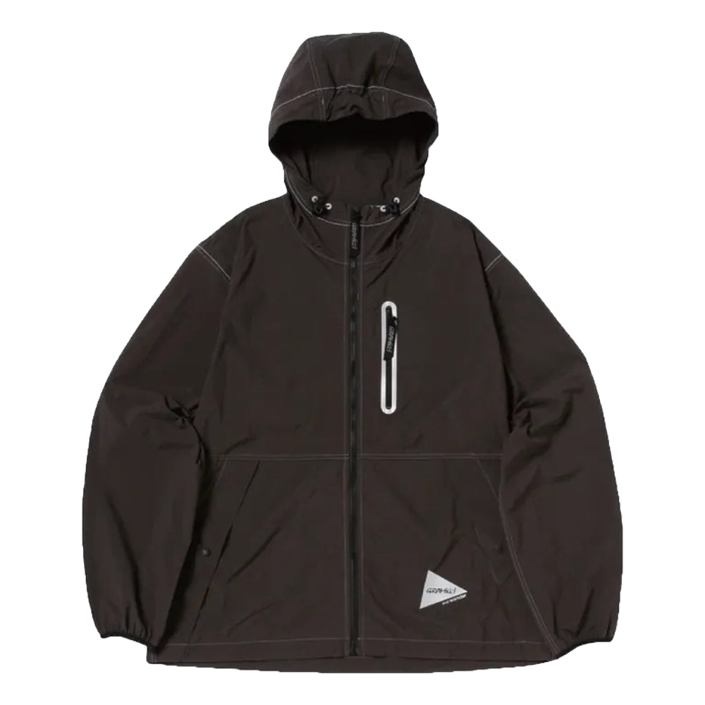 AND WANDER X GRAMICCI BRUSHED NYLON JACKET-CHARCOAL
