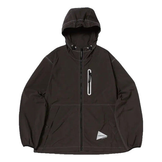 AND WANDER X GRAMICCI BRUSHED NYLON JACKET-CHARCOAL