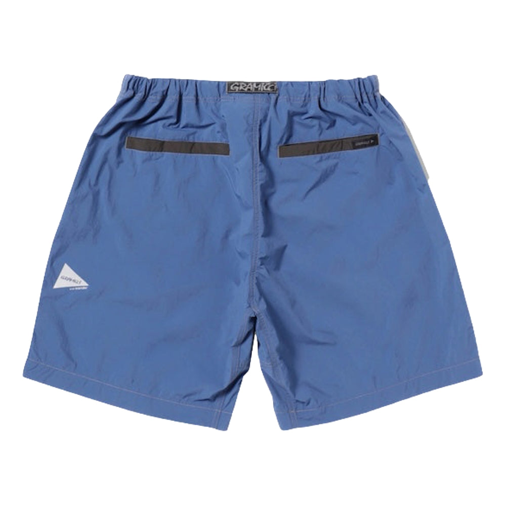 AND WANDER X GRAMICCI BRUSHED NYLON SHORT-BLUE