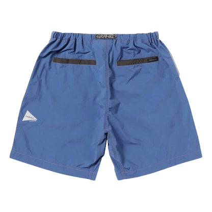 AND WANDER X GRAMICCI BRUSHED NYLON SHORT-BLUE