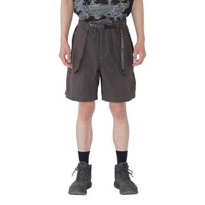 AND WANDER X GRAMICCI BRUSHED NYLON SHORT-CHARCOAL
