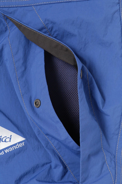 AND WANDER X GRAMICCI BRUSHED NYLON VEST-BLUE