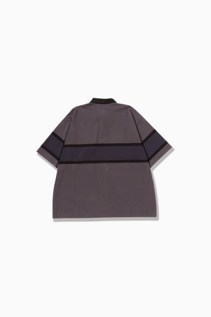 AND WANDER X GRAMICCI TECH RUGBY SHIRT-CHARCOAL