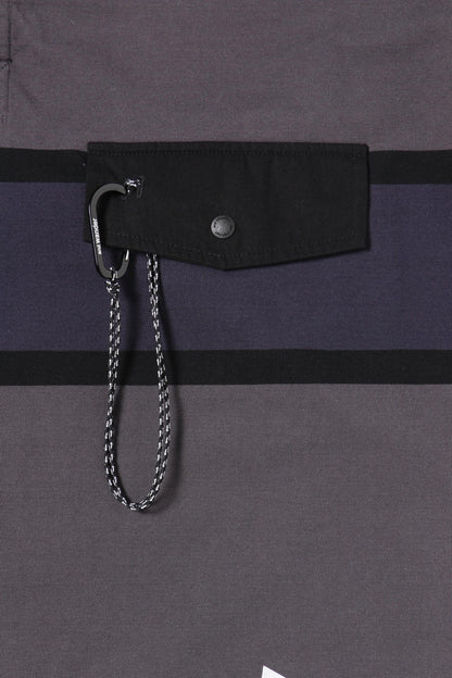 AND WANDER X GRAMICCI TECH RUGBY SHIRT-CHARCOAL