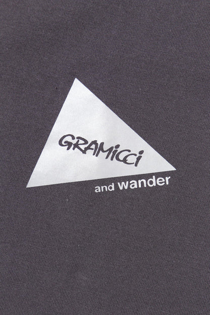 AND WANDER X GRAMICCI TECH RUGBY SHIRT-CHARCOAL
