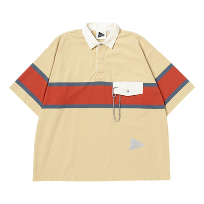 AND WANDER X GRAMICCI TECH RUGBY SHIRT-YELLOW
