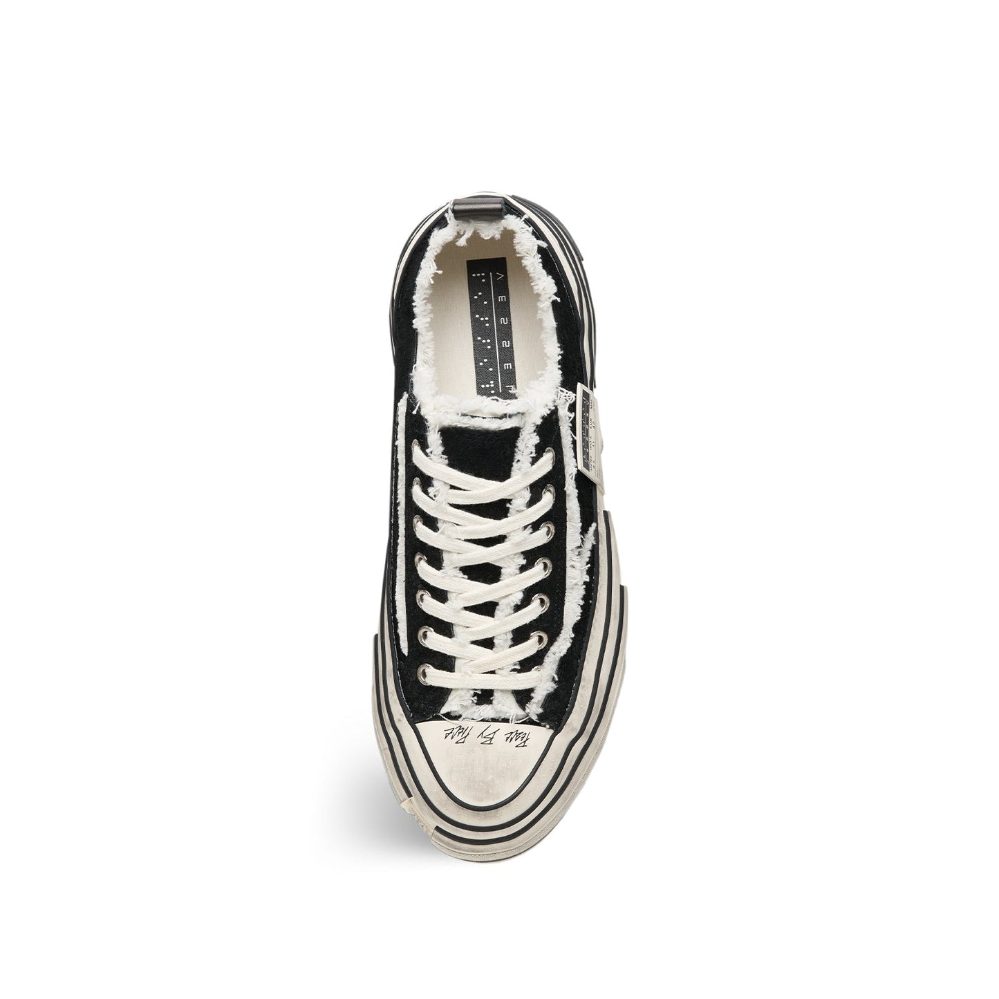 XVESSEL XVESSEL LOWS BLACK SUEDE-BLACK