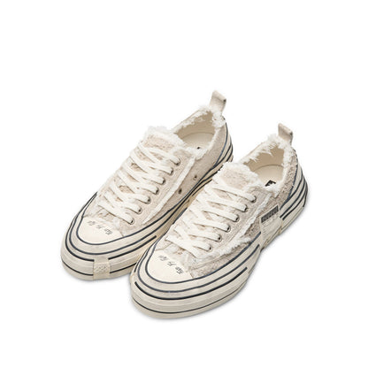 XVESSEL XVESSEL LOWS WHITE SUEDE-WHITE
