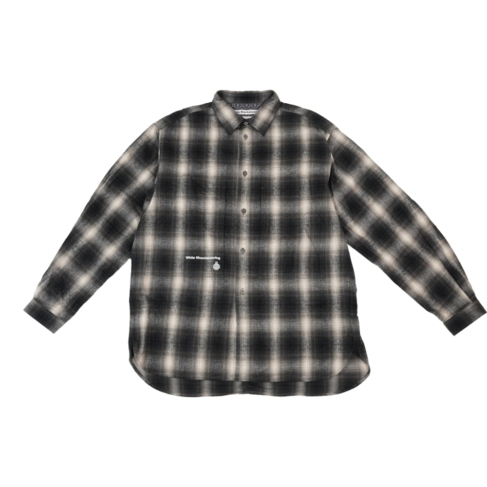 OPEN DIALOGUE X WHITE MOUNTAINEERING MID GUSSET WORK SHIRT-BLACK