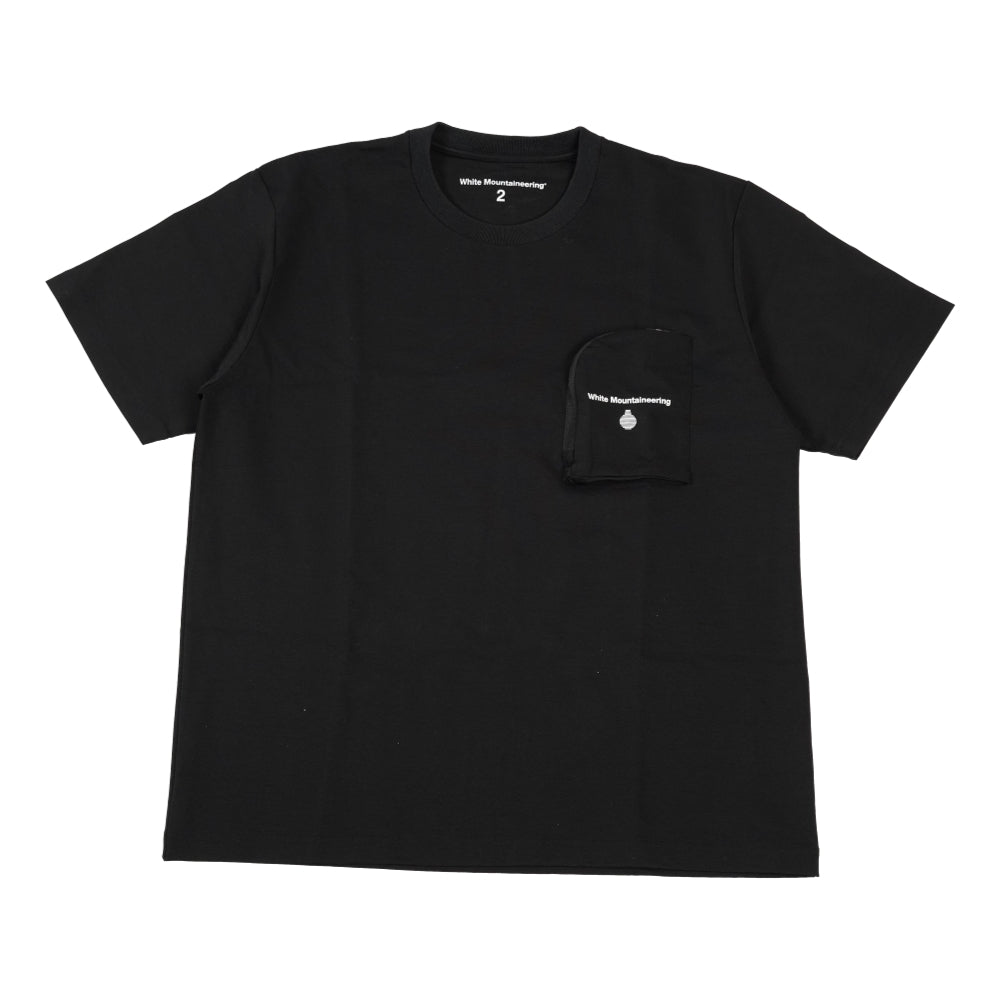 OPEN DIALOGUE X WHITE MOUNTAINEERING ZIP POCKET TEE-BLACK