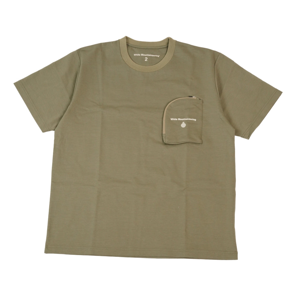 OPEN DIALOGUE X WHITE MOUNTAINEERING ZIP POCKET TEE-GREEN