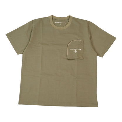 OPEN DIALOGUE X WHITE MOUNTAINEERING ZIP POCKET TEE-GREEN