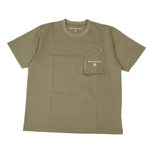 OPEN DIALOGUE X WHITE MOUNTAINEERING ZIP POCKET TEE-GREEN
