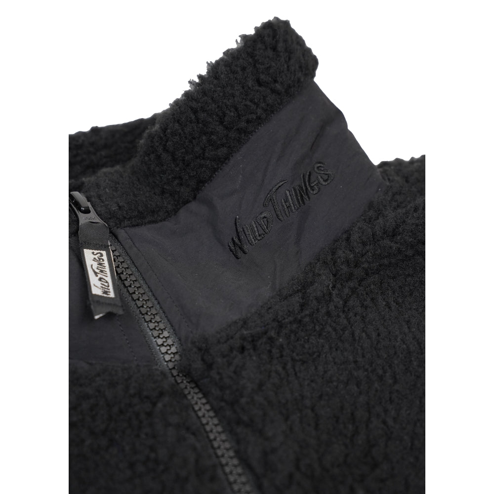 OPEN DIALOGUE X WILD THINGS BOA VEST-BLACK