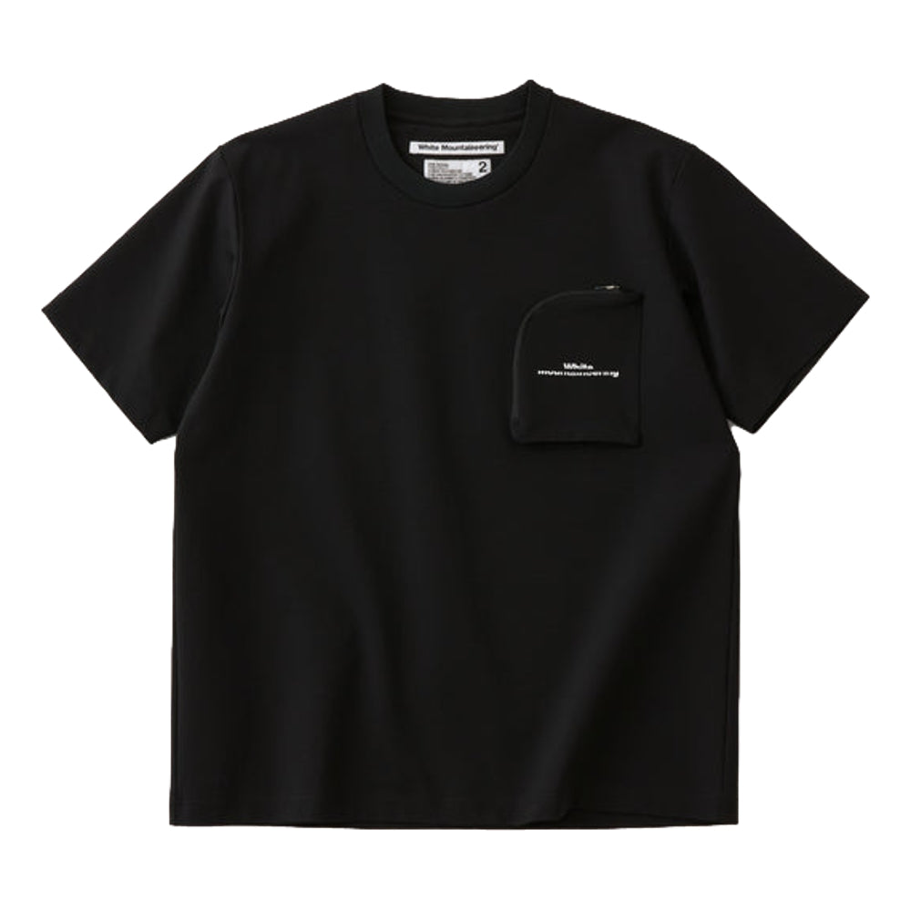 WHITE MOUNTAINEERING ZIP POCKET T-SHIRT-BLACK