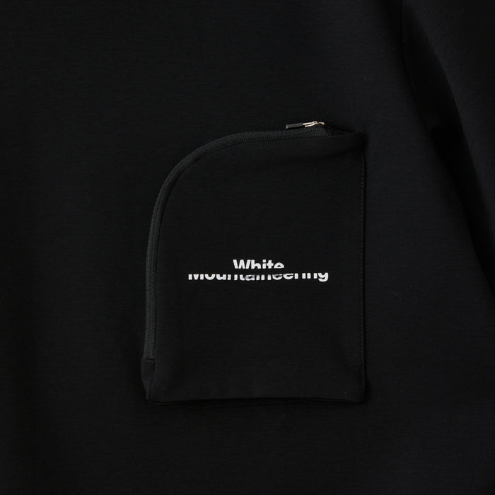 WHITE MOUNTAINEERING ZIP POCKET T-SHIRT-BLACK