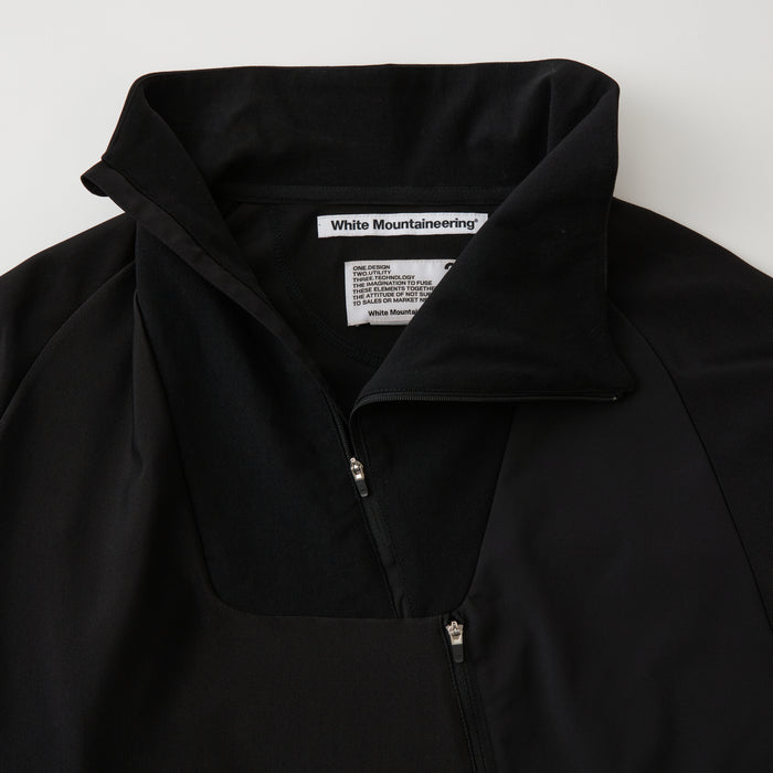 WHITE MOUNTAINEERING ZIP PULLOVER-BLACK