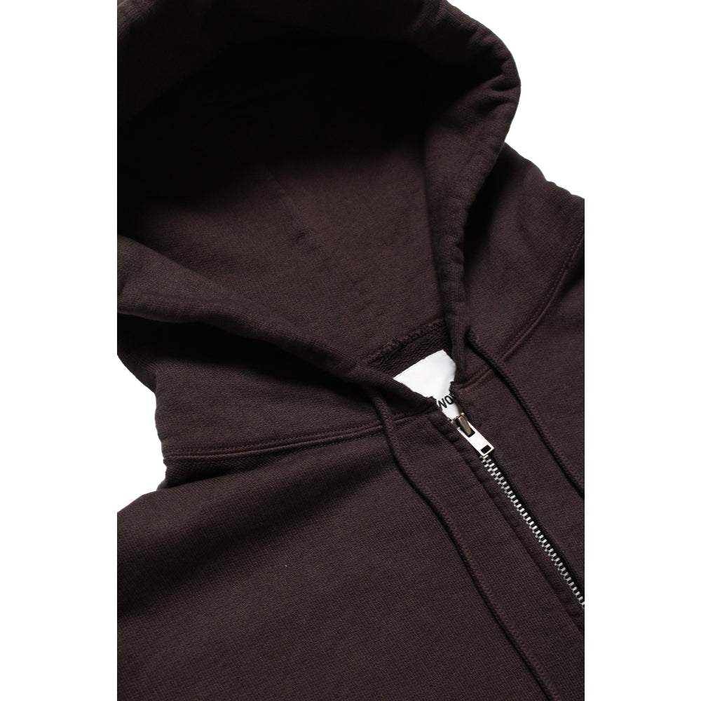 BOW WOW ZIP SWEAT HOODIE-BROWN