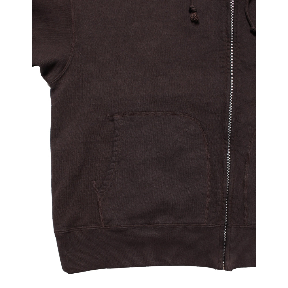 BOW WOW ZIP SWEAT HOODIE-BROWN