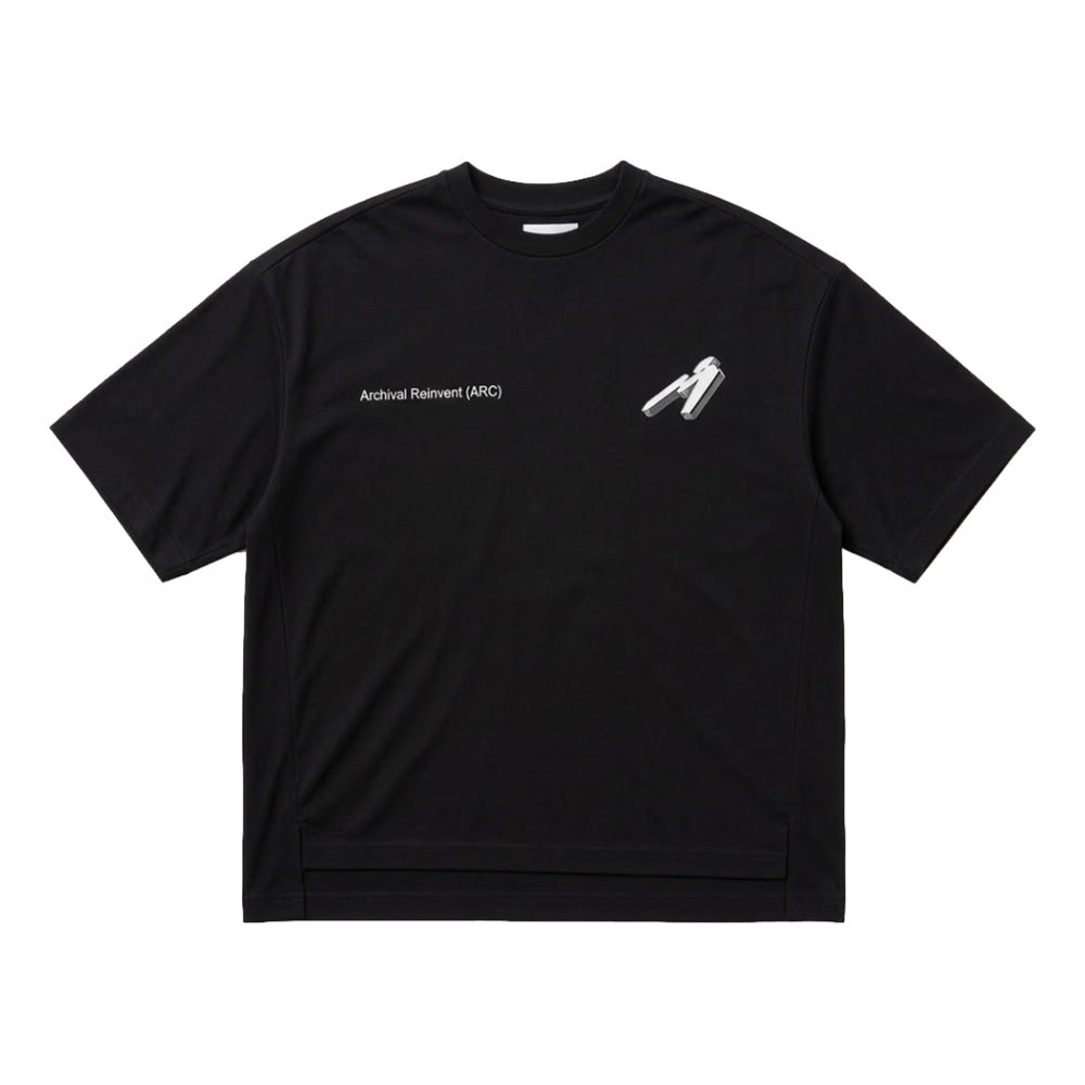 ARCHIVAL REINVENT ARC LOGO TEE-BLACK