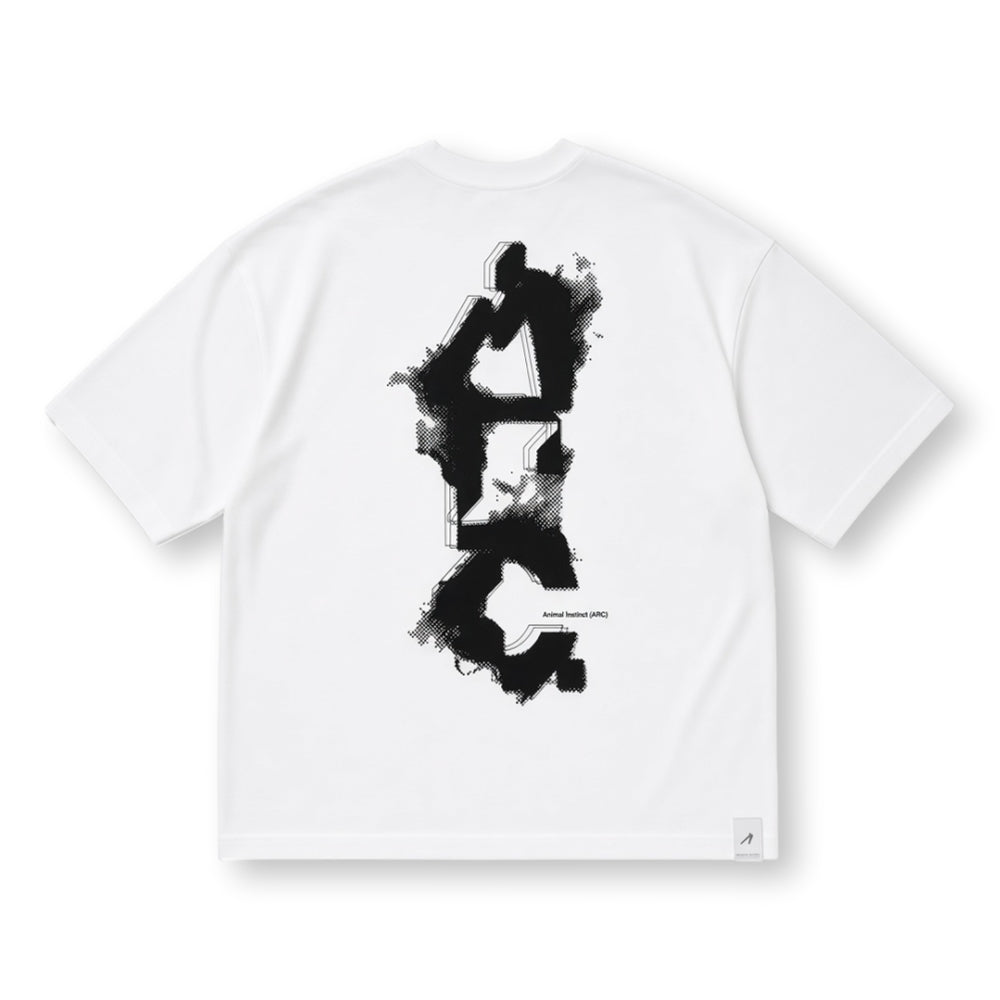 ARCHIVAL REINVENT ARC LOGO TEE-WHITE