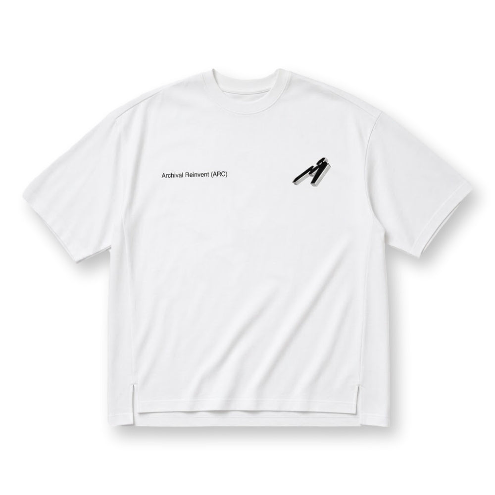 ARCHIVAL REINVENT ARC LOGO TEE-WHITE