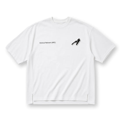ARCHIVAL REINVENT ARC LOGO TEE-WHITE