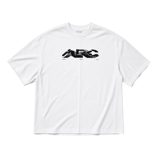 ARCHIVAL REINVENT ARC LOGO TEE-WHITE