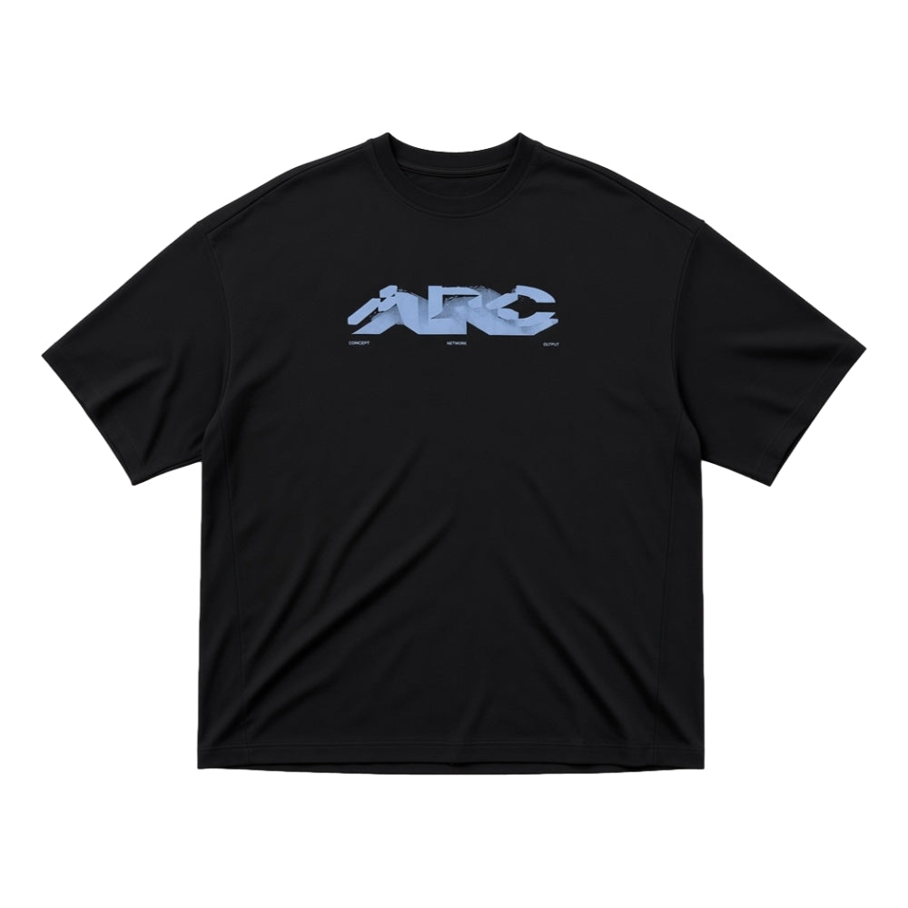 ARCHIVAL REINVENT ARC LOGO TEE-BLACK