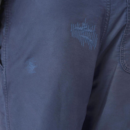 MADNESS VTG ONE-TUCK WORK PANTS (MOLESKIN) (MADE IN JAPAN)-BLUE IRIS