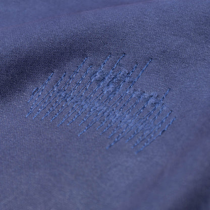 MADNESS VTG ONE-TUCK WORK PANTS (MOLESKIN) (MADE IN JAPAN)-BLUE IRIS