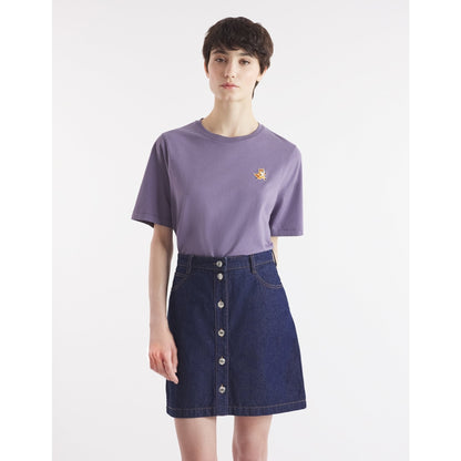MAISON KITSUNE W SPEEDY FOX PATCH COMFORT TEE-SHIRT-ASTER