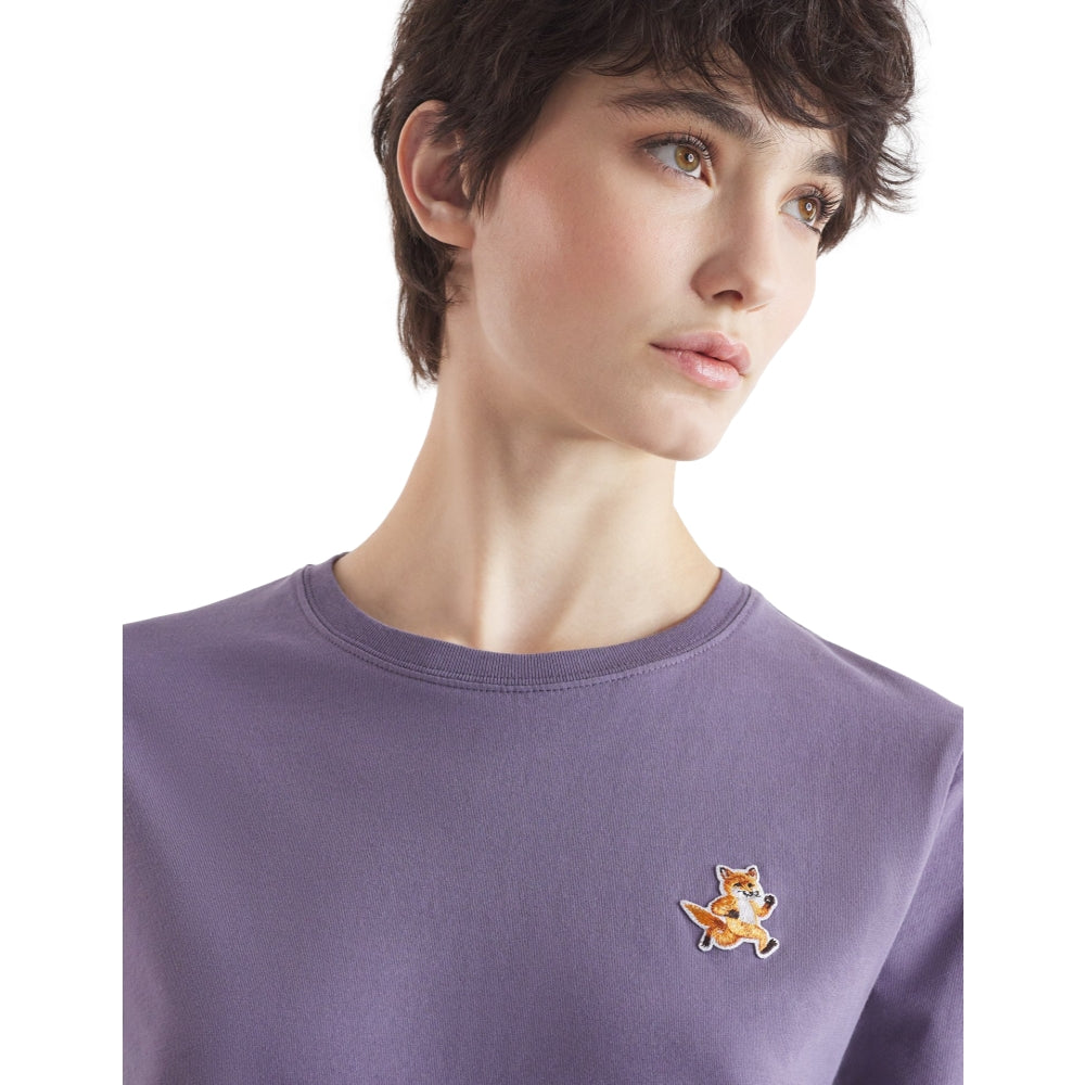 MAISON KITSUNE W SPEEDY FOX PATCH COMFORT TEE-SHIRT-ASTER