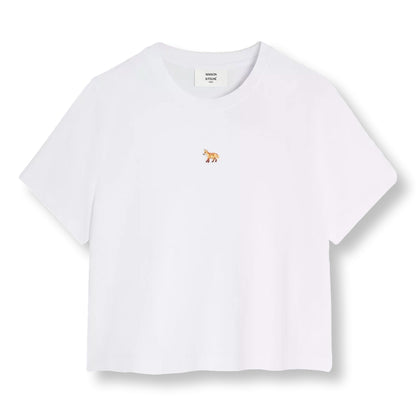 MAISON KITSUNE WOMEN'S BABY FOX BABY TEE-SHIRT-WHITE