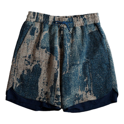 FUNDAMENTAL x MEANSWHILE BORO SHORT PANTS-BORDO