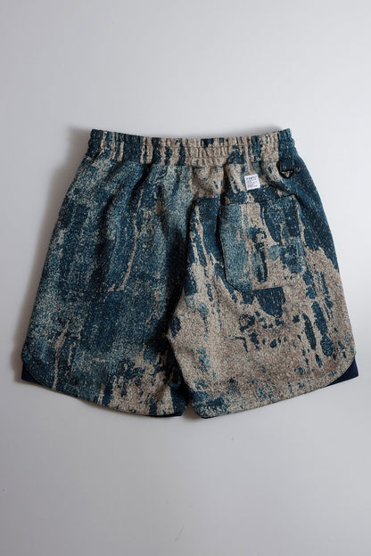 FUNDAMENTAL x MEANSWHILE BORO SHORT PANTS-BORDO