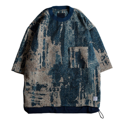 FUNDAMENTAL x MEANSWHILE BORO S/S SHIRT-BORDO