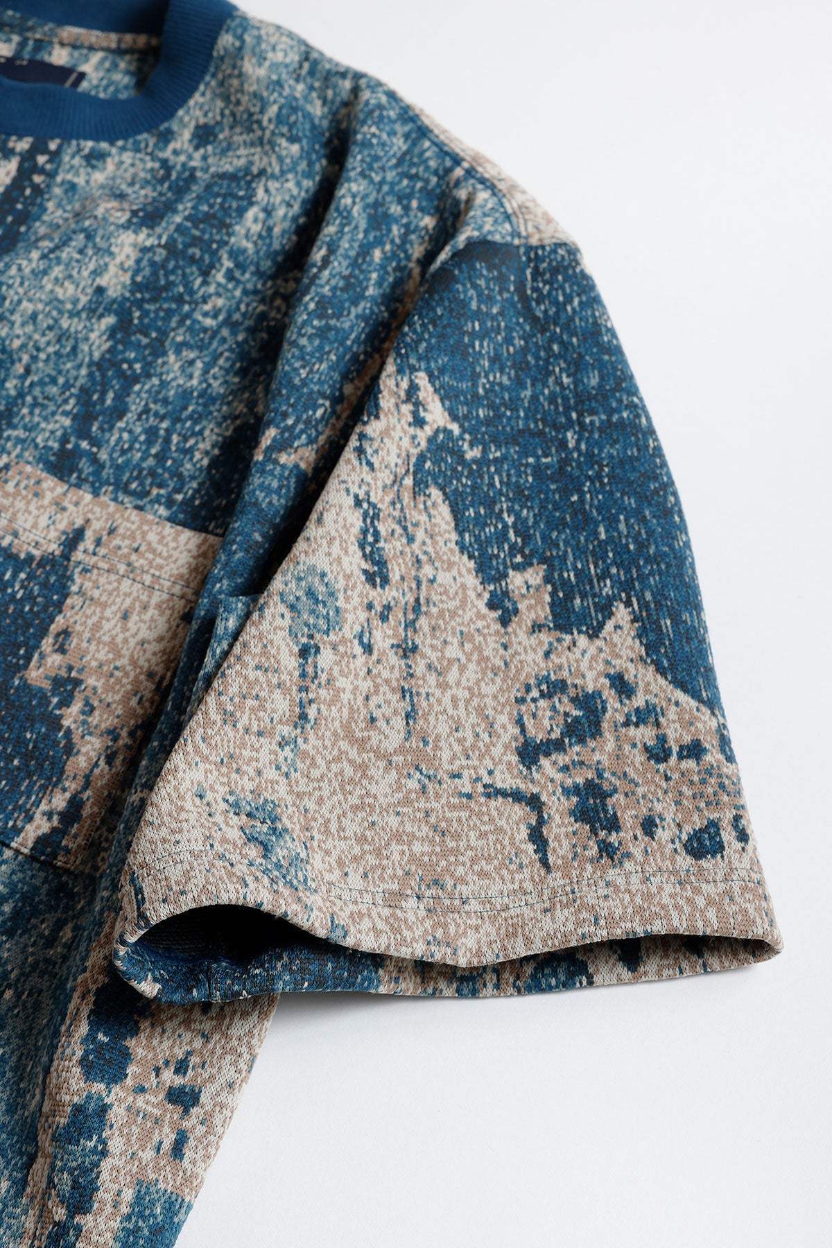 FUNDAMENTAL x MEANSWHILE BORO S/S SHIRT-BORDO