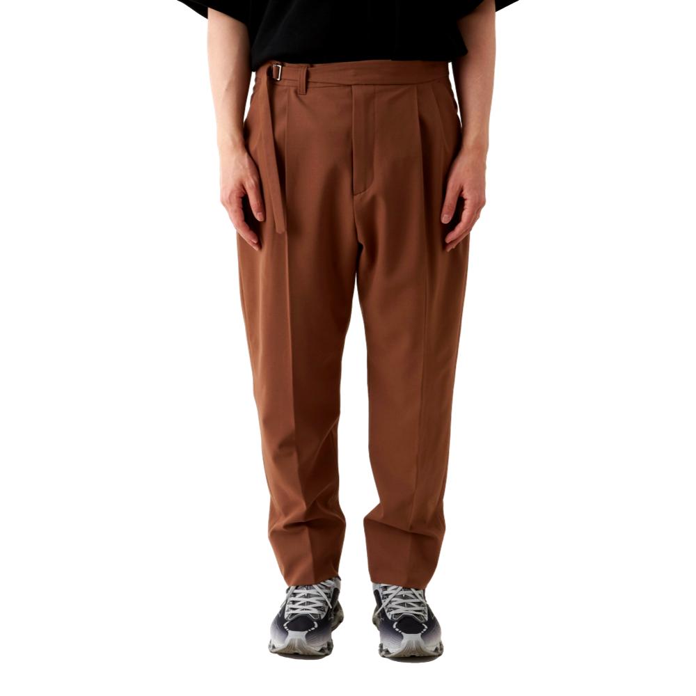 2 TUCKED WIDE TAPERED PANTS