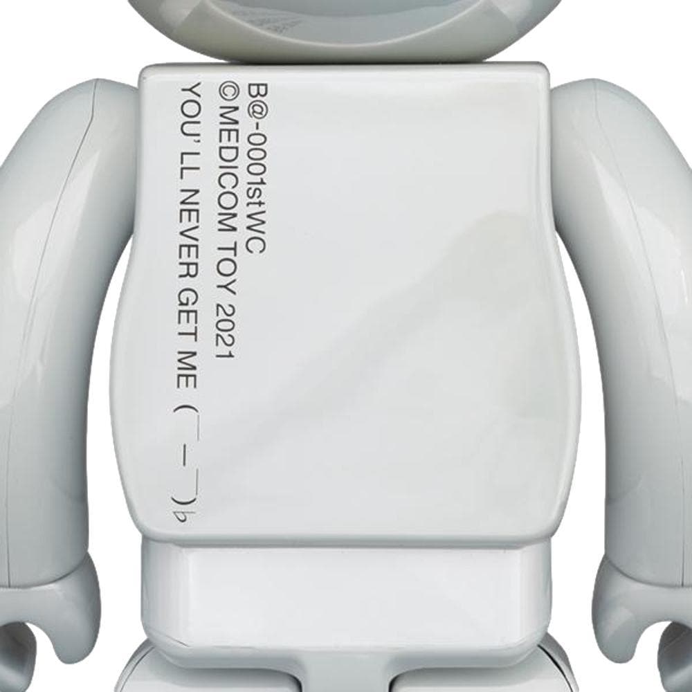 BE@RBRICK 1000% 1ST MODEL WHITE CHROME
