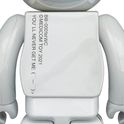 BE@RBRICK 1000% 1ST MODEL WHITE CHROME