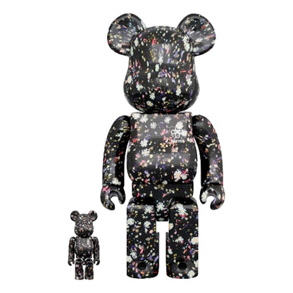 BE@RBRICK 100% & 400% ANEVER BLACK